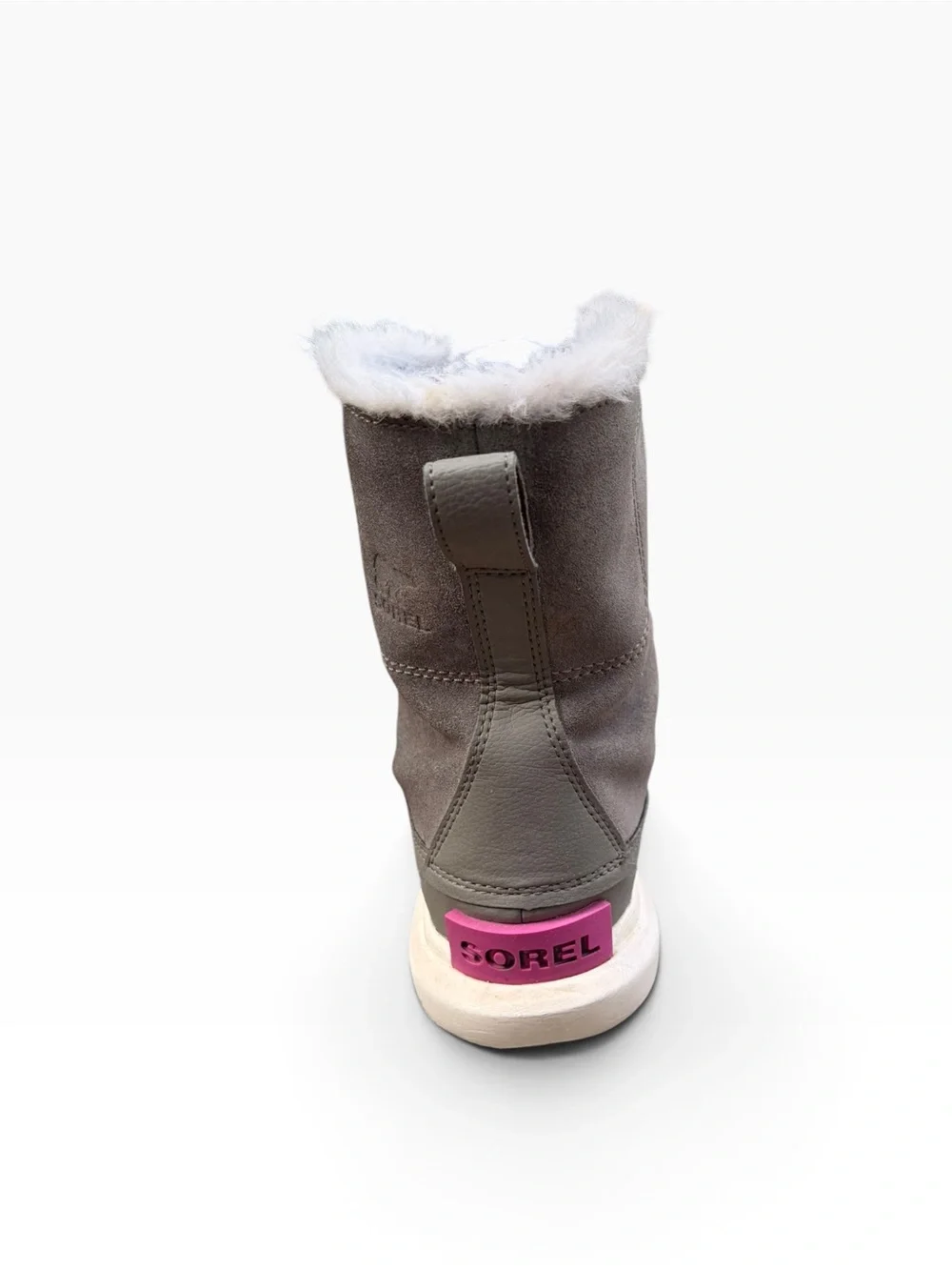 Sorel Kids Explorer Waterproof Boot Gray Pink White Size 6